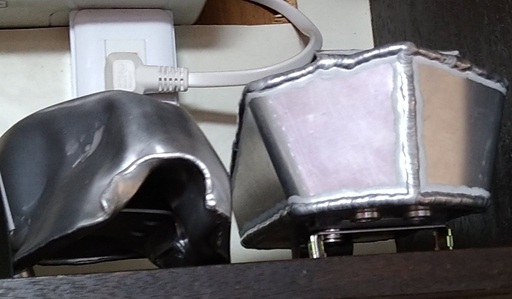 ハンドメイド
            アルミ燃料タンク自作